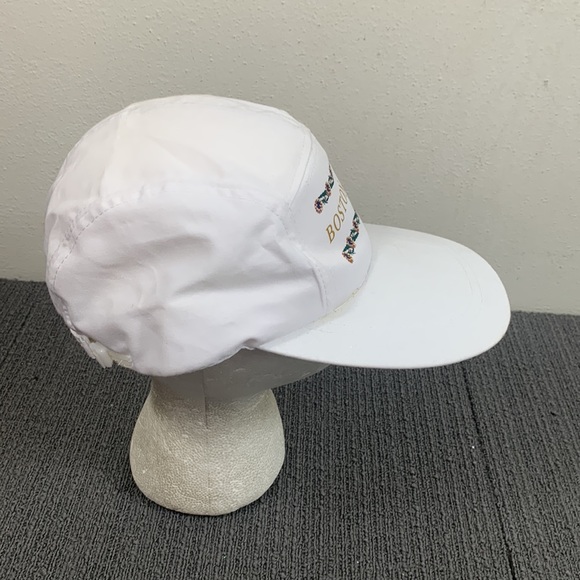 Vintage Boston MA Baseball Hat Unisex OSFA White Adjustable Long Brim No Problem - Picture 11 of 17